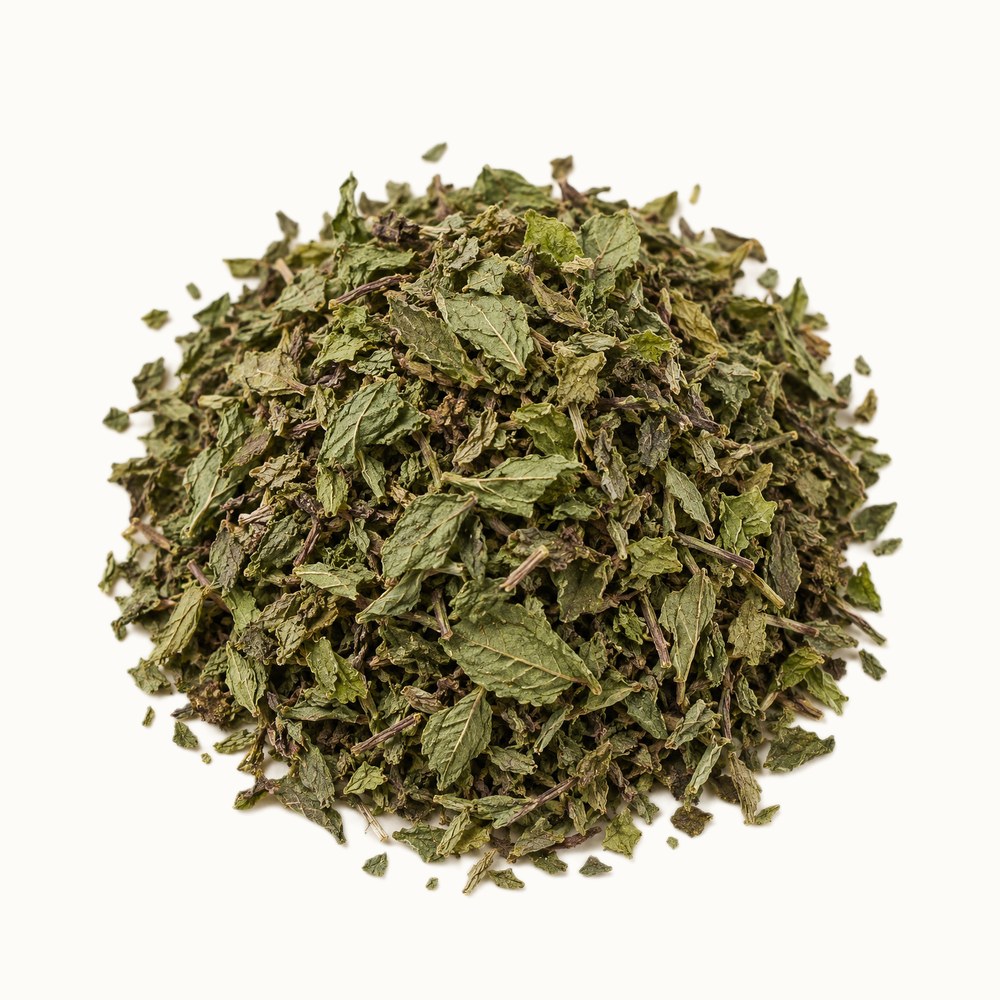 Dried spearmint leaves, Mentha spicata